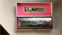 M Hohner The Echo Harmonica with bell metal