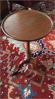 Bartley mahogany candle stand table, with nice