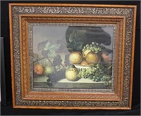 Oak Frame w/ Still Life Print by James Peale