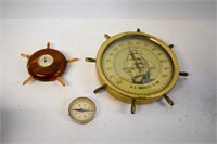 Thermometer (Brass) B.C. *** & Son, Compass &