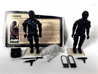 (2) GI Joe Figures, Commando- Snake Eyes