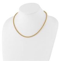 14 Kt- Polished Fancy Link Necklace
