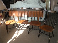 Black Hitchcock Chairs-4 Chairs-1 Lot