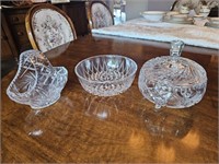 Pinwheel & Assorted Crystal Bowls