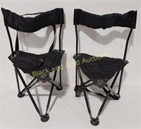 (2) Avail-A-Seat Portable Fold Out Chairs