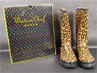 Western Chief Women Leopard Rain Boots