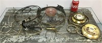 Group of  vintage lighting parts