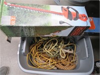 Black & Decker Hedge Trimmer and Rope