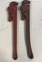 2 RIGID 24” PIPE WRENCHES