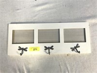 PICTURE FRAME/DRAGONFLY COAT HOOKS