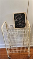 Rolling Cart, Yard Stick, Wall Art