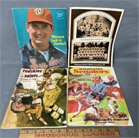 Baseball & Football Programs, Scorebooks