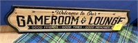 GAMEROOM & LOUNGE SIGN