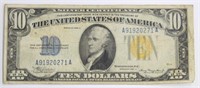 1934A NORTH AFRICAN $10 NOTE SILVER CERTIFICATE
