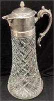 VTG. CLEAR CUT GLASS PITCHER