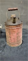 Gas can and pot with lid