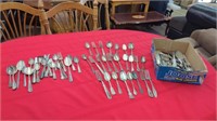 DISPLAY OF ANTIQUE SILVERWARE