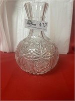 8 inch tall cut crystal vase