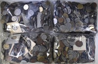 OVER 20 POUNDS FOREIGN COINS