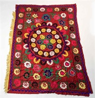 EMBROIDERED SUZANI WALL HANGING