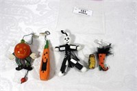 Set of 6 Misc. Halloween Ornaments