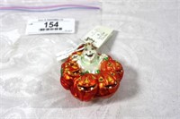 Radko Giggler and Boo Ghost Pumpkin Ornament