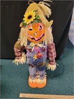 Fiber Optic Scarecrow Pumpkin Halloween Fall Decor
