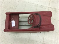 Red Metal Pedal Car