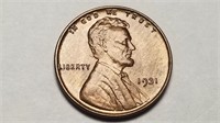 1931 Lincoln Cent Wheat Penny Uncirculated