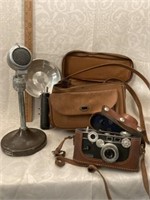 Argus Camera with Bag and Astatic Corp Microphone