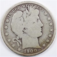 1900 Barber Half Dollar - Full Rim