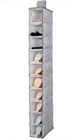 Hat closet organizer - grey - 10 shelves