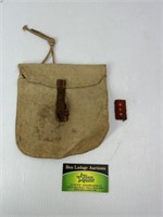 WW2 Japanese Courier Pouch With Cloth Insignia