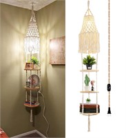 QIYIZM Boho Plug in Pendant Light,Hanging Light wi