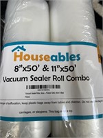 Houseables vacuum seal roll combo 2pk - 8”x50’