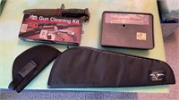 Gun Cleaning Kit, Knife, Pistol Cases