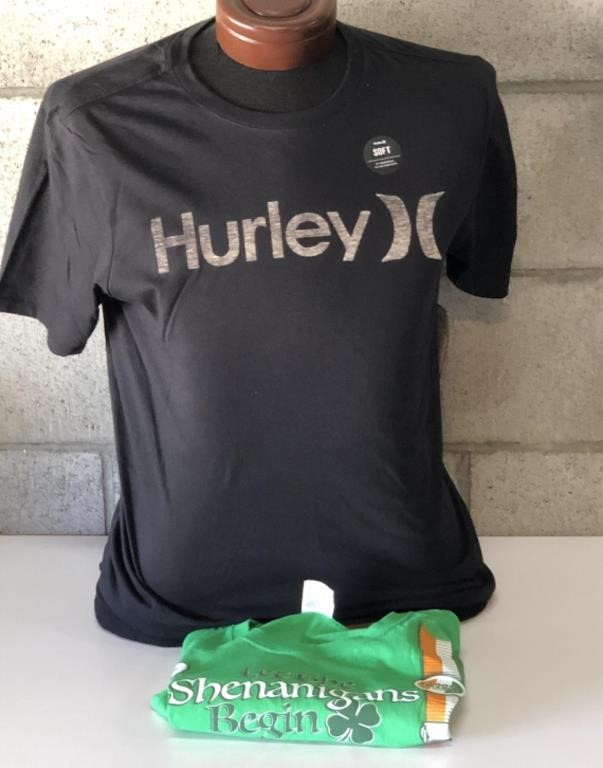 NWT Large Hurley Shirt, Large St. Patty's Shirt