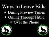 WAYS TO LEAVE BIDS