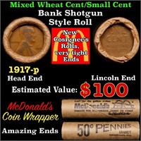 Lincoln Wheat Cent 1c Mixed Roll Orig Brandt McDon