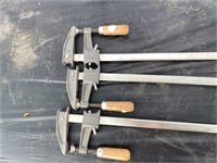 (3) Light Duty Woodworking Clamps