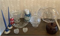 Glassware, Lead Crystal Dish & More