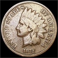 1872 Indian Head Cent ABOUT UNCIRCULATED