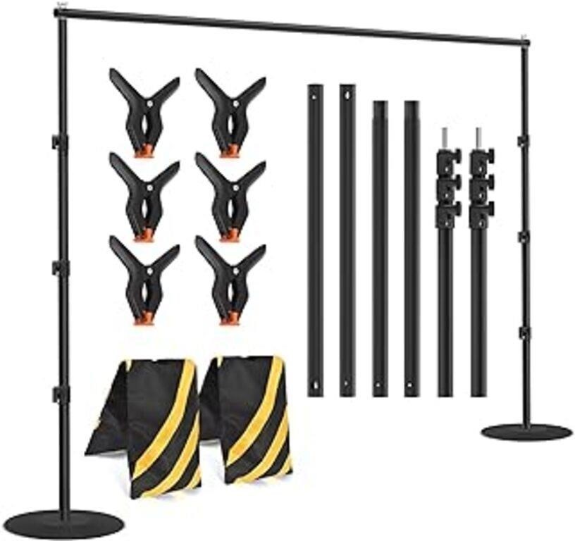 Heavy Duty Backdrop Banner Stand - 5x3ft To 8x10ft