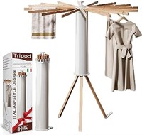 Collapsible Tripod Drying Rack – Foldable Laundry