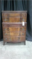 ANTIQUE FLAME MAHOHANY CHEST BY SKANDIA