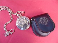 Harley Davidson Pocket watch with case