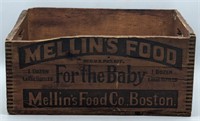 (L) Mellins food for the baby, wooden bottle crate