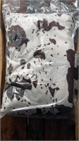 180 x 200 Cow Print Blanket , Brown n White .