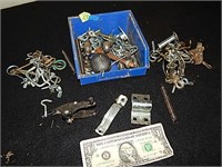 Bin of Latches & Other Random Items