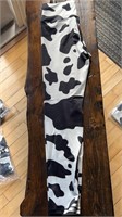 XL High Waisted  Cow Print Leggings